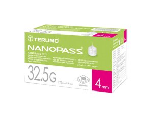 Ago Per Penna Da Insulina Nanopass 32,5 Gauge Lunghezza 4 Mm 100 Pezzi