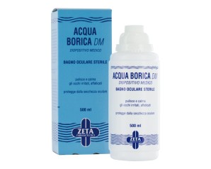 Acqua Borica DM Bagno Oculare Sterile, 500 ml