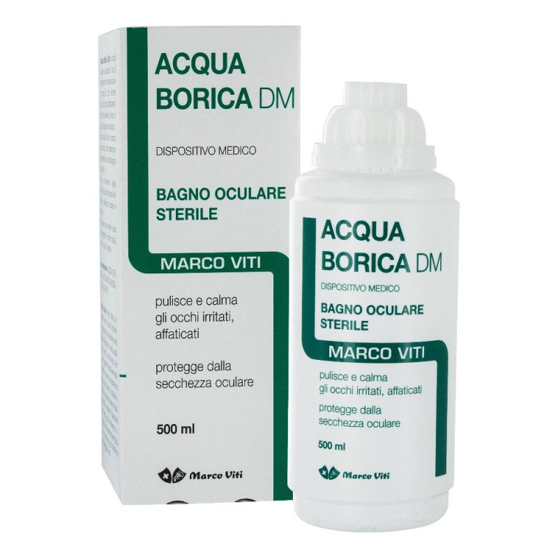 Marco Viti Acqua Borica Bagno Oculare 500 ml per Occhi Rossi Marco Viti Acqua Borica Bagno Oculare 500 ml per Occhi Rossi