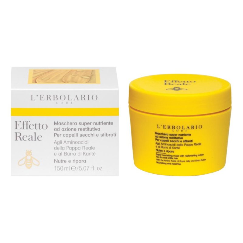 L'Erbolario Linea Capelli Effetto Reale Maschera Nutriente Restitutiva 150 ml L'Erbolario Linea Capelli Effetto Reale Maschera Nutriente Restitutiva 150 ml