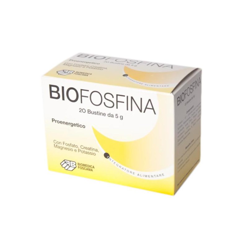 Biofosfina 20bustine Da 5grammi Con Fosfato Creatina Magnesio E Protassio Biofosfina 20bustine Da 5grammi Con Fosfato Creatina Magnesio E Protassio