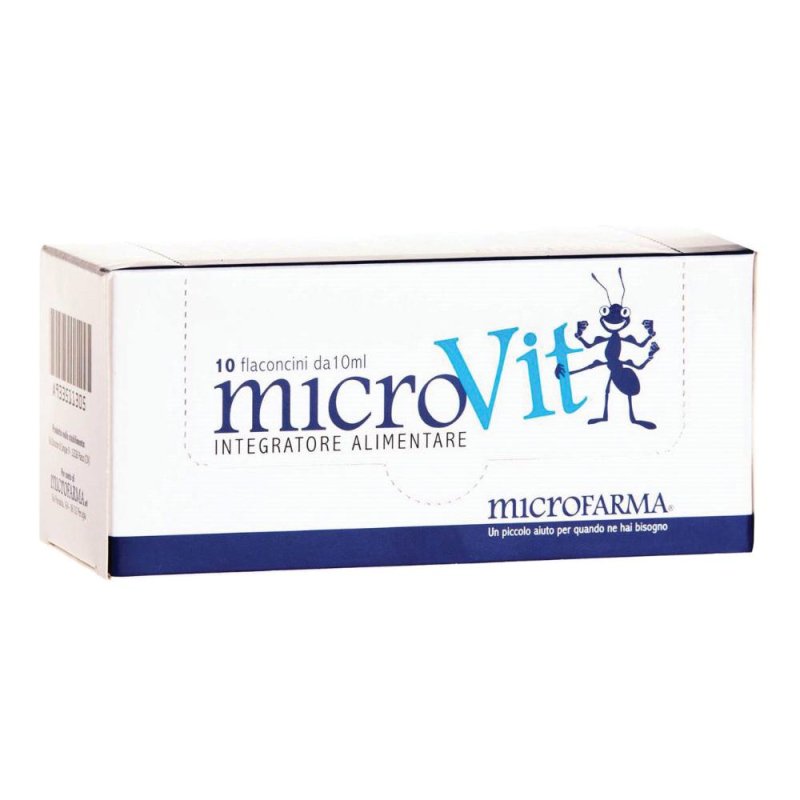 Microfarma Microvit 10 Flaconcini Da 10 Ml Microfarma Microvit 10 Flaconcini Da 10 Ml