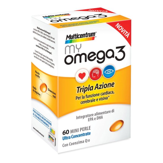Multicentrum My Omega3 Integratore Alimentare Colesterolo 60 Mini Perle Multicentrum My Omega3 Integratore Alimentare Colesterolo 60 Mini Perle