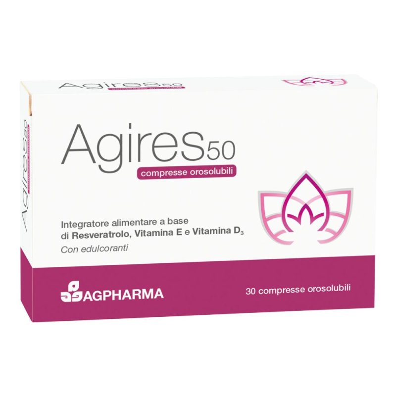 AGPharma Antiossidanti AG-Res 50 Integratore Alimentare 30 Compresse AGPharma Antiossidanti AG-Res 50 Integratore Alimentare 30 Compresse