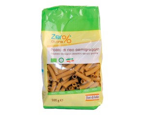 Fior di Loto Zero% Glutine - Rigatoni di Riso Semigreggio Senza Glutine 500g