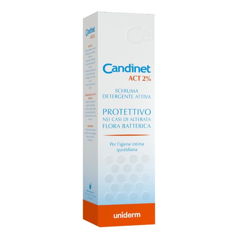 Uniderm Candinet Act 2% Schiuma detergente 150 ml Uniderm Candinet Act 2% Schiuma detergente 150 ml