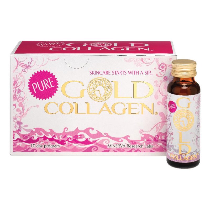 Minerva Research Labs Gold Collagen Pure 10 Flaconi 50 Ml Minerva Research Labs Gold Collagen Pure 10 Flaconi 50 Ml