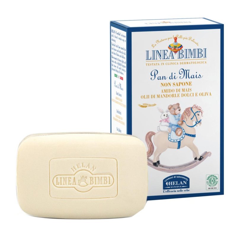 LINEABIMBI Pan di Mais Sapone Delicato 100 g per Bimbi | Detergente Naturale al Mais per Pelli Sensibili di Neonati e Bambini LINEABIMBI Pan di Mais Sapone Delicato 100 g per Bimbi | Detergente Naturale al Mais per Pelli Sensibili di Neonati e Bambini