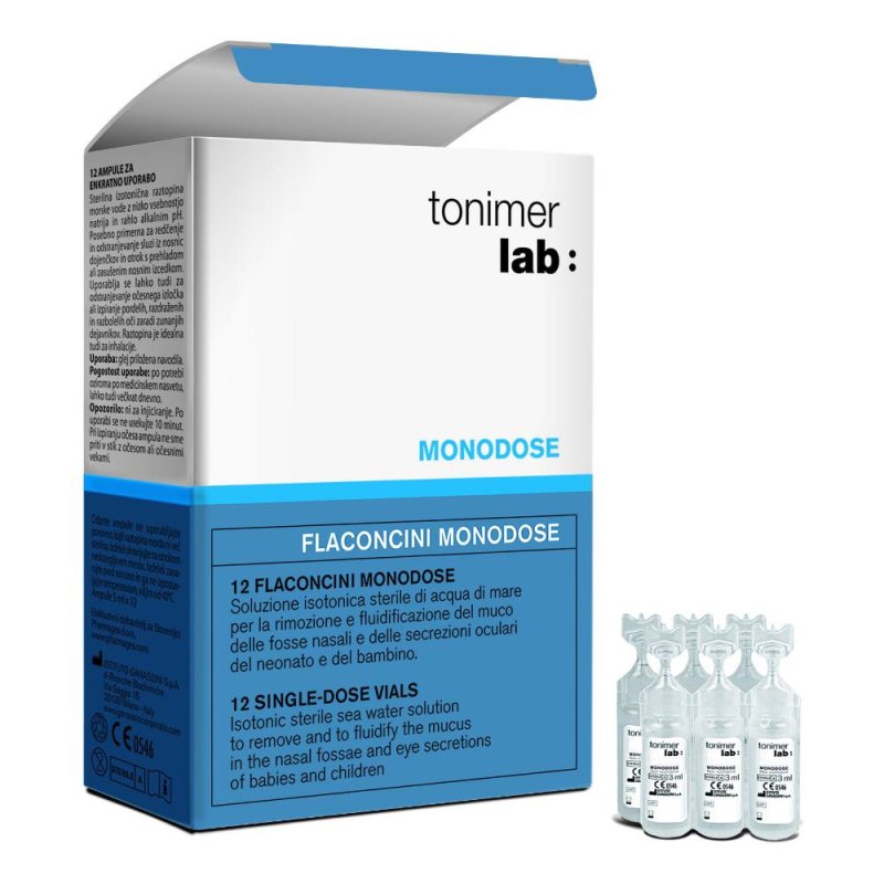 Ganassini  Tonimer Lab Normal Soluzione Isotonica Sterile 12 Fiale 5 ml