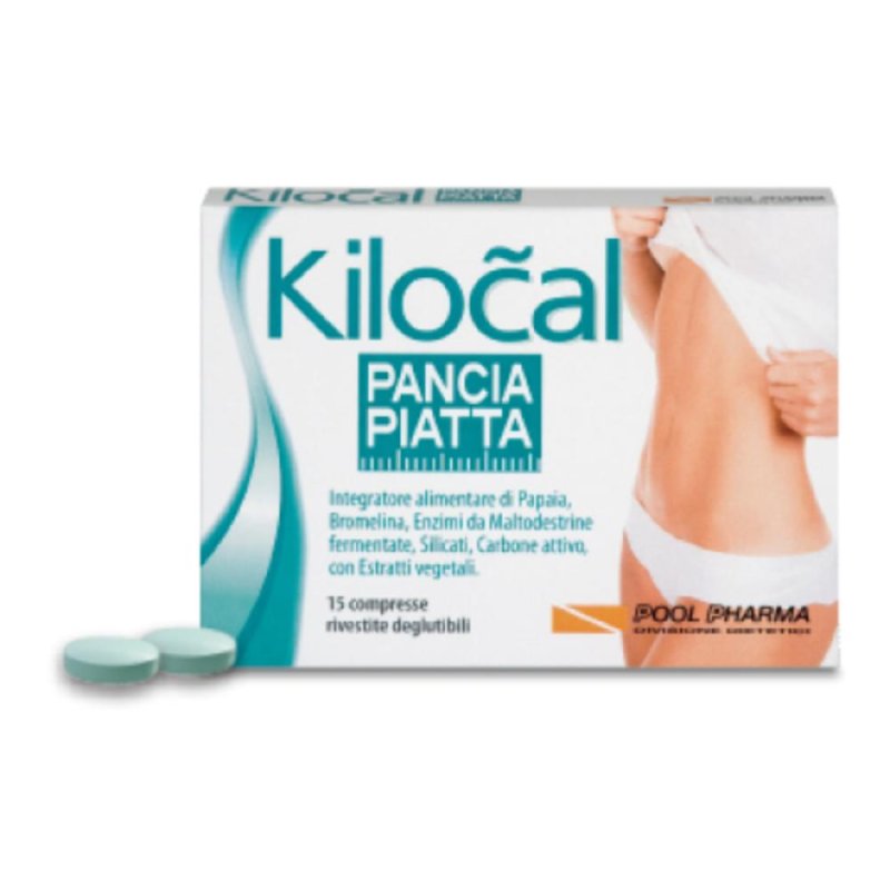 Kilocal Pancia Piatta integratore dimagrante 15 compresse - Pool Pharma Srl Kilocal Pancia Piatta integratore dimagrante 15 compresse - Pool Pharma Srl