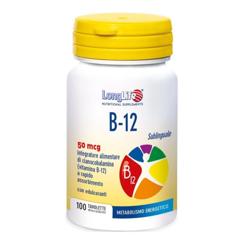 LongLife B-12 Sublinguale 50 mcg - 100 tavolette