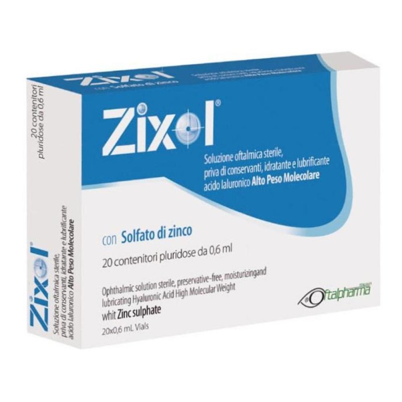 Oftalpharma Zixol Gocce Oculari 20 Flaconcini Da 0,6 ml Oftalpharma Zixol Gocce Oculari 20 Flaconcini Da 0,6 ml