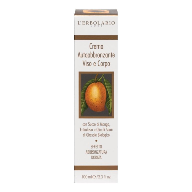 L'Erbolario Crema Autoabbronzante Viso Corpo Mango 100 ml L'Erbolario Crema Autoabbronzante Viso Corpo Mango 100 ml