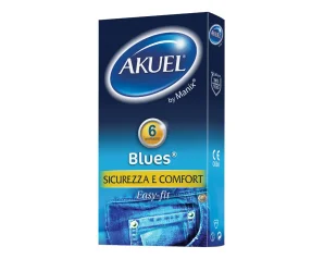 Akuel By Manix Blues Profilattici 6 Pezzi