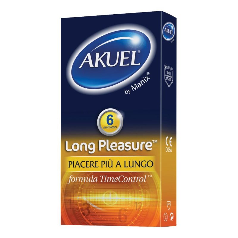 Profilattico Ansell Akuel By Manix Long Pleasure B 6 Pezzi Profilattico Ansell Akuel By Manix Long Pleasure B 6 Pezzi