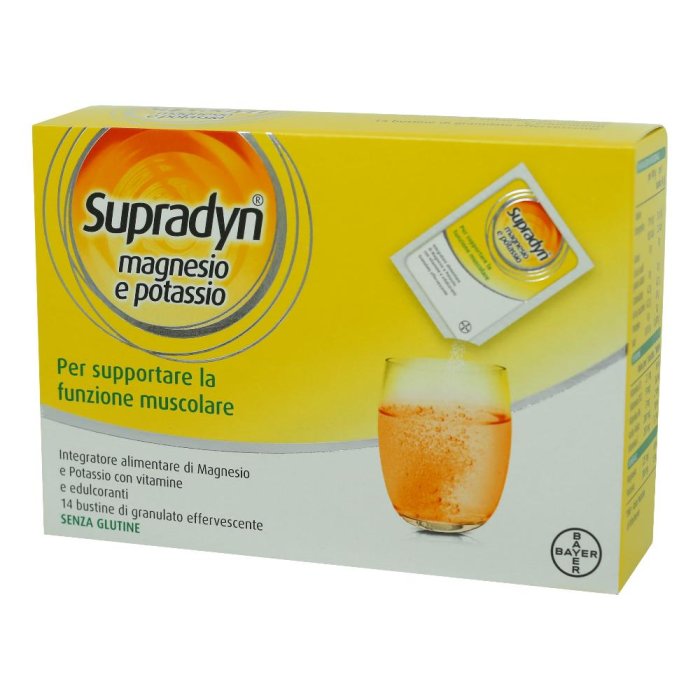 Supradyn Magnesio Potassio Integratore Alimentare Granulato 14 Buste Supradyn Magnesio Potassio Integratore Alimentare Granulato 14 Buste