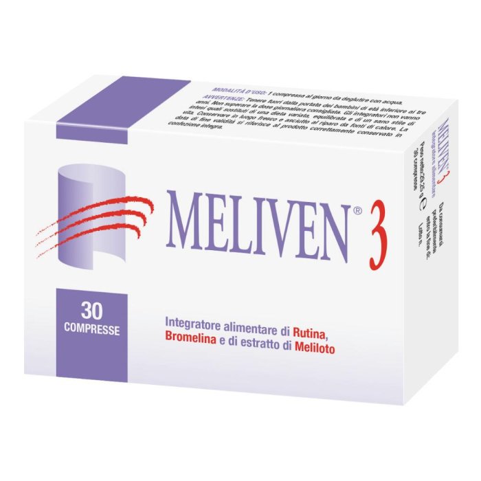 Natural Bradel Meliven 3 Integratore Alimentare 30 Compresse Natural Bradel Meliven 3 Integratore Alimentare 30 Compresse