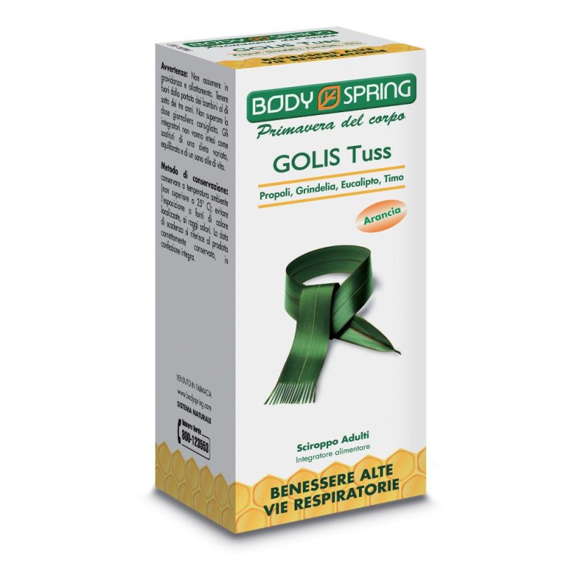 Angelini Body Spring Golis Tuss Sciroppo 170 Ml Angelini Body Spring Golis Tuss Sciroppo 170 Ml