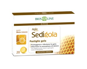 Bios Line  Difese Immunitarie Apix Sedigola Miele Limone 20 Pastiglie