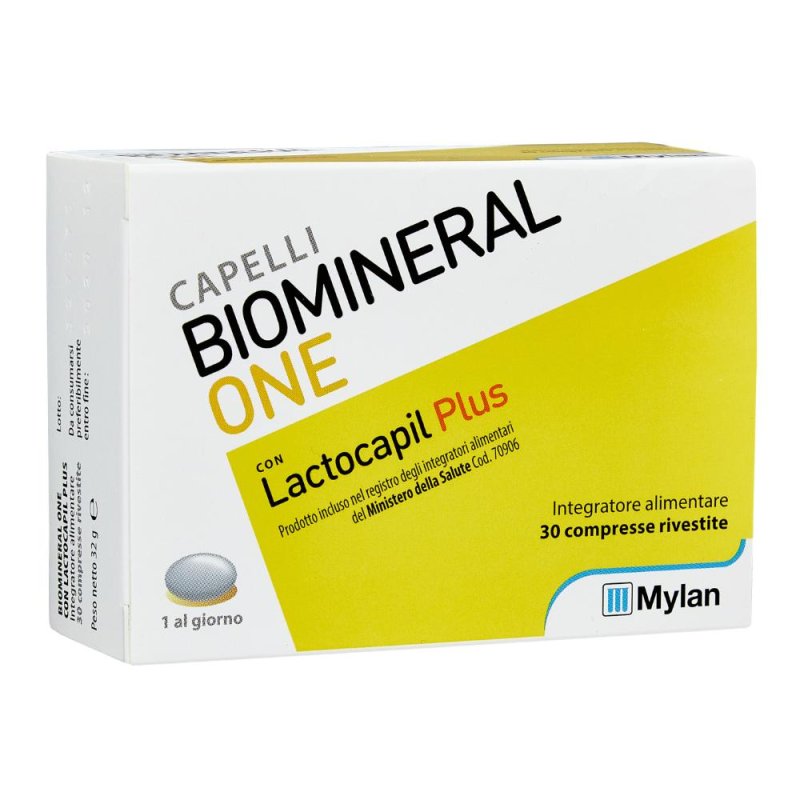 Biomineral Hair Terapy One con Lactopil Plus Capelli Deboli 30 Compresse Biomineral Hair Terapy One con Lactopil Plus Capelli Deboli 30 Compresse