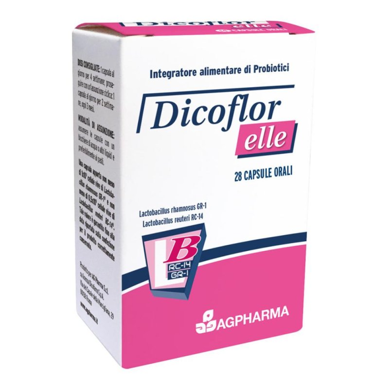 Dicoflor elle 28 capsule integratore alimentare benessere intimo Dicoflor elle 28 capsule integratore alimentare benessere intimo