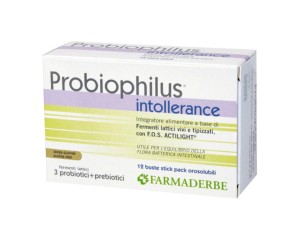 Farmaderbe Probiophilus Intollerance 12 Bustine 24 G
