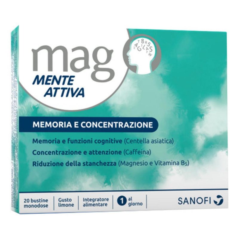Sanofi Aventis Memoria Concentrazione Mag Mente Attiva Integratore 20 Bustine