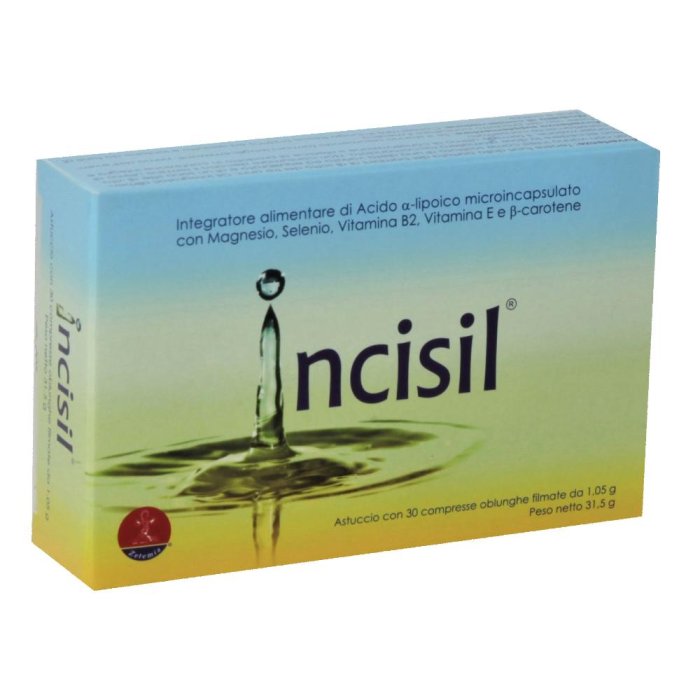 Zetemia Integrazione Alimentare Incisil con Acido alfa-Lipoico 30 Compresse Zetemia Integrazione Alimentare Incisil con Acido alfa-Lipoico 30 Compresse