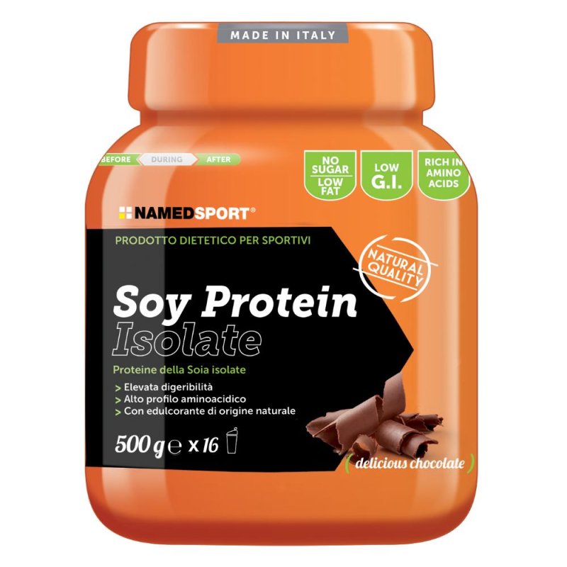 Soy Protein Isolate al Cioccolato 500 g | Proteine Isolate di Soia in Polvere | Alta Qualit&agrave; Protein da Soy Isolate per Shake e Integratori Sportivi