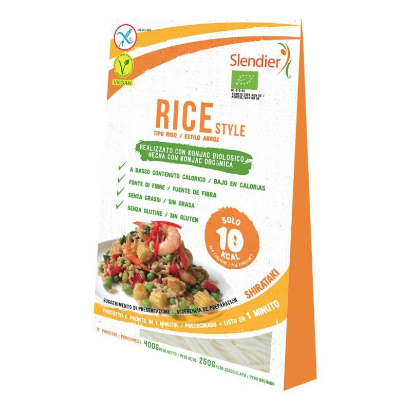 Natural konjac rice shirataki di konjac bio 250 grammi Natural konjac rice shirataki di konjac bio 250 grammi