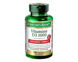  Nature's Bounty Vitamina D3 1000 100 tavolette