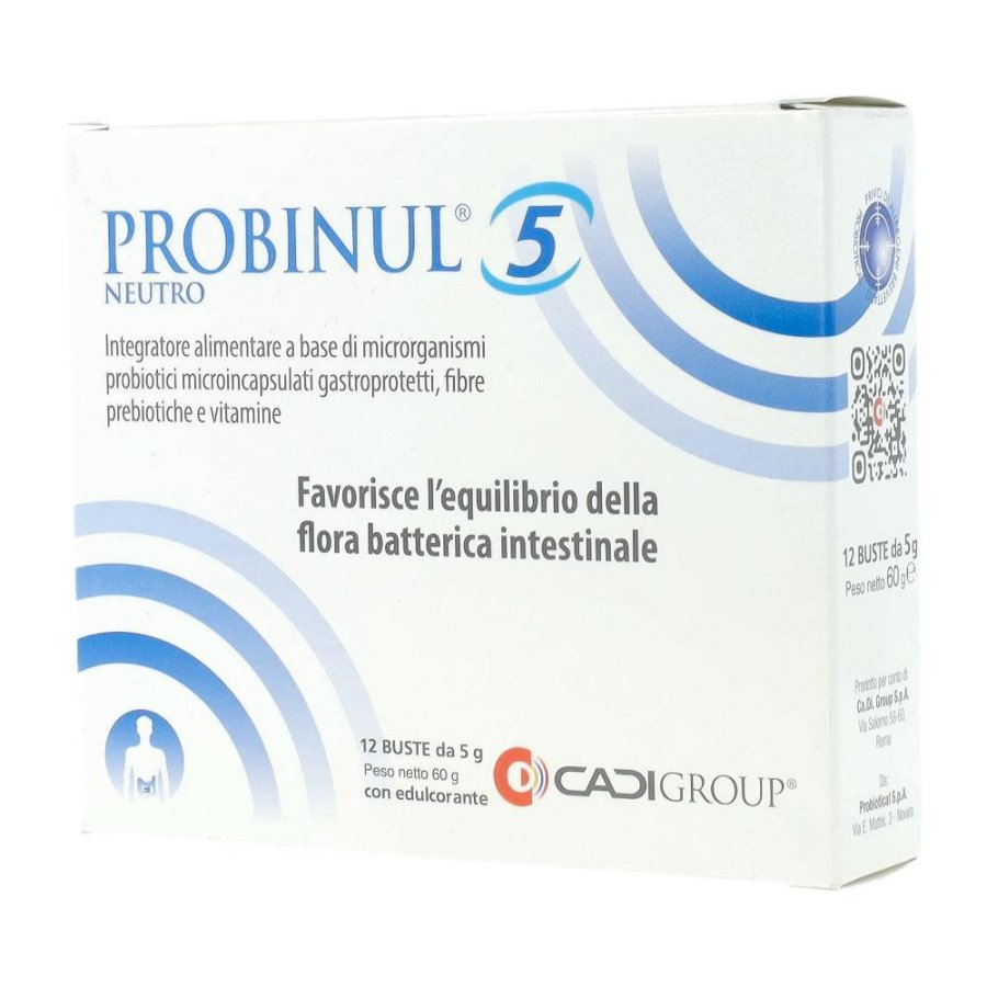 Ca.Di. Group Probinul 5 Integratore Alimentare Neutro 12 Bustine Ca.Di. Group Probinul 5 Integratore Alimentare Neutro 12 Bustine