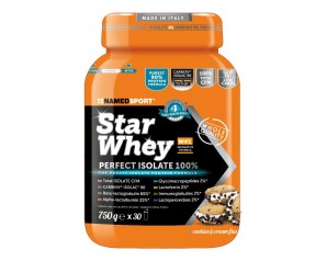Named Sport Star Whey Perfect Isolate 100% Integratore Gusto Cookies Cream 750g