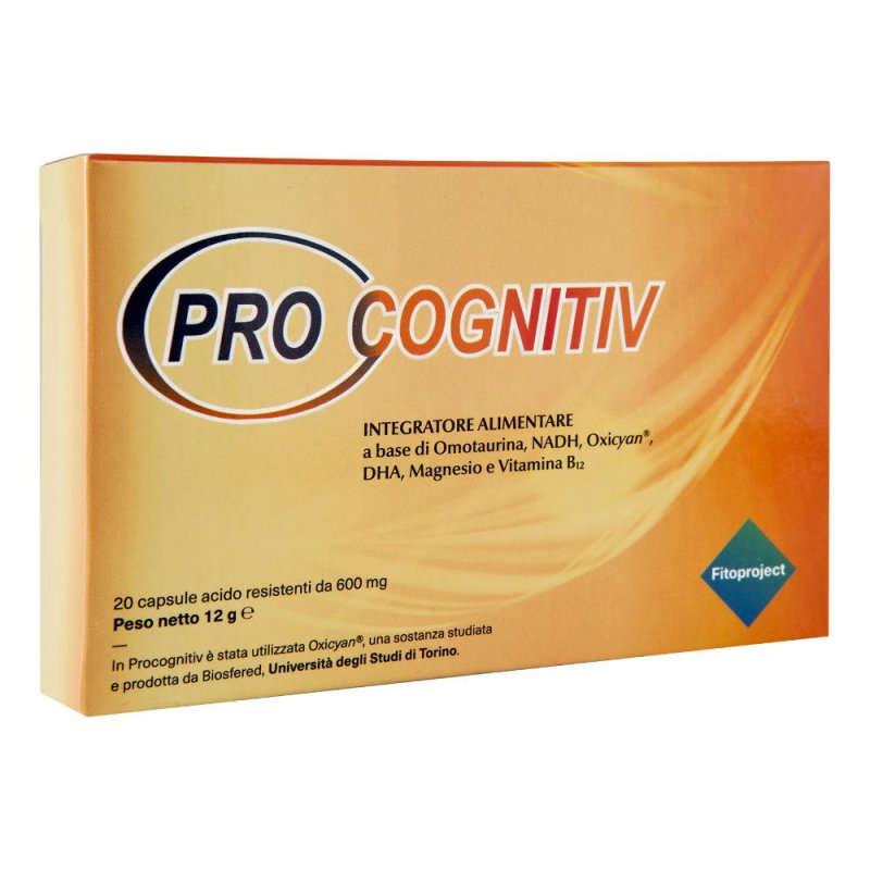 Fitoproject Pro Cognitiv Integratore Alimentare 20 Capsule Fitoproject Pro Cognitiv Integratore Alimentare 20 Capsule