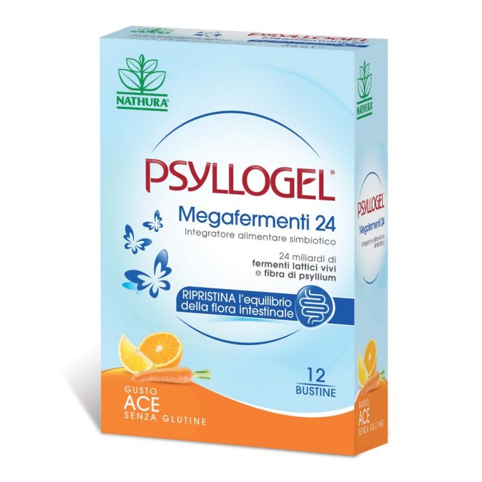 Psyllogel Megafermenti 24 Gusto ACE Integratore Alimentare 12 bustine Psyllogel Megafermenti 24 Gusto ACE Integratore Alimentare 12 bustine