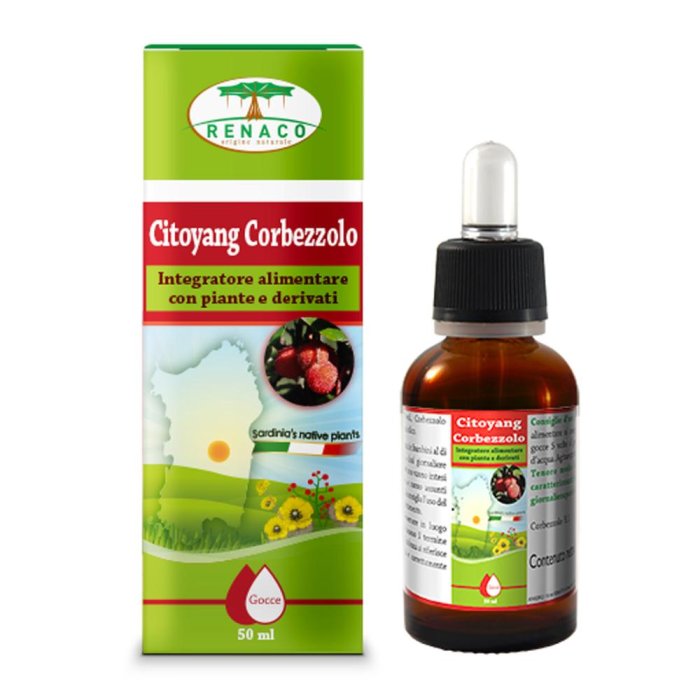 Citoyang Corbezzolo gocce 50 ml integratore in gocce al corbezzolo Citoyang Corbezzolo gocce 50 ml integratore in gocce al corbezzolo