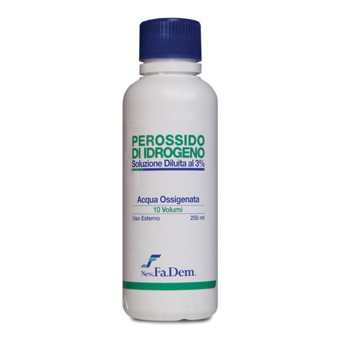 New Fa.dem. Acqua Ossigenata 10 Volumi 250 Ml New Fa.dem. Acqua Ossigenata 10 Volumi 250 Ml