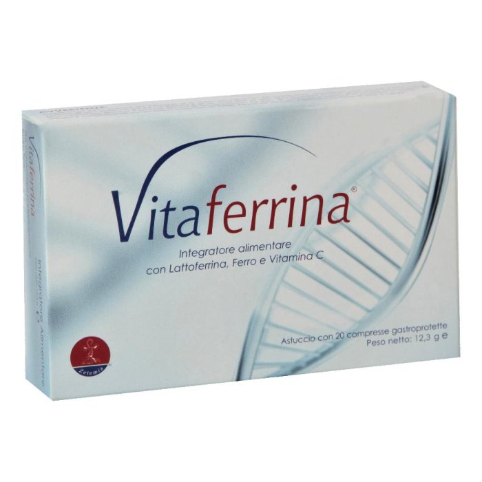 Zetemia Integrazione Alimentare Vitaferrina con Ferro e Vitamina C 20 Compresse Zetemia Integrazione Alimentare Vitaferrina con Ferro e Vitamina C 20 Compresse