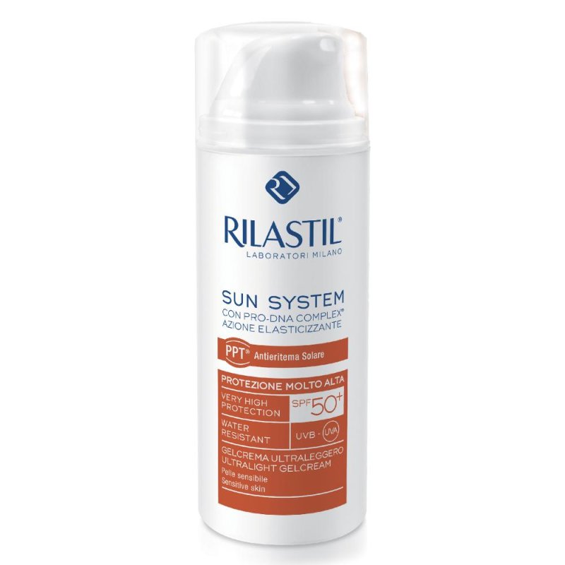 Rilastil  Sun System PPT SPF50+ Protezione Solare Molto Alta Gel Crema 50ml