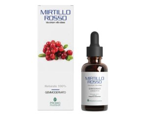 Mirtillo Rosso Macerato Glicerico 50 ml Integratore Naturale Liquido per Microcircolo e Benessere Vie Urinarie