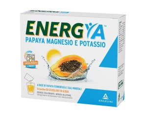 Angelini Energya Papaya Magnesio e Potassio Integratore Alimentare 14 Bustine