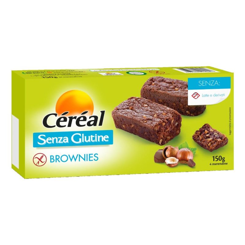 Cereal Alimenti Deliziosi senza Glutine Brownies Ricetta Originale 150 g Cereal Alimenti Deliziosi senza Glutine Brownies Ricetta Originale 150 g