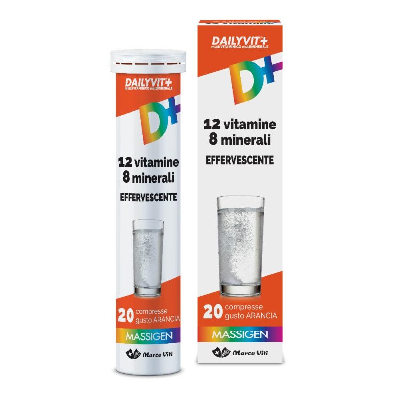 Dailyvit+ 12 Vitamine 8 Minerali Effervescente 20 Compresse