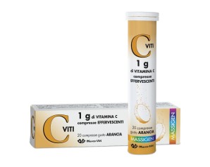 Massigen  Vitamine Viti C 1 g Integratore 20 Compresse Effervescenti