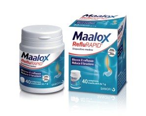 Sanofi Aventis Maalox RefluRAPID 40 Compresse Masticabil  Apparato Gastrico