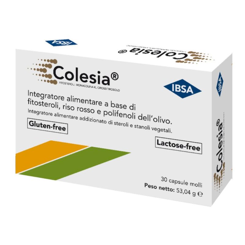 Ibsa Farmaceutici Italia Colesia Soft Gel 30 Capsule Ibsa Farmaceutici Italia Colesia Soft Gel 30 Capsule