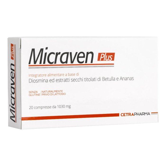 Cetra Pharma Micraven Plus 20 Compresse Da 1030 Mg Cetra Pharma Micraven Plus 20 Compresse Da 1030 Mg