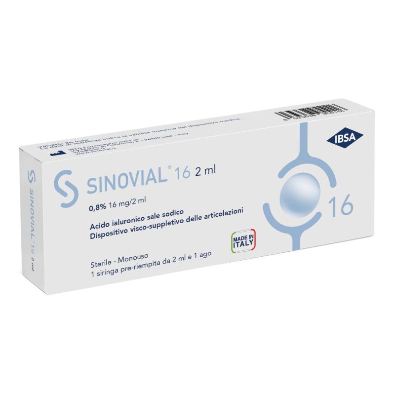 Sinovial siringa 0,8% 2 ml acido ialuronico intra-articolare Sinovial siringa 0,8% 2 ml acido ialuronico intra-articolare