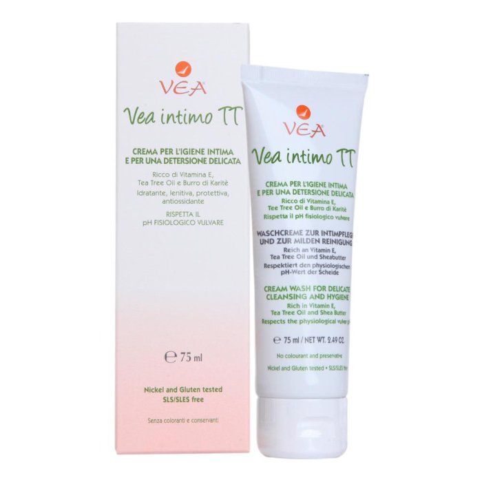 VEA Pelli Sensibili Intimo TT Crema Detergente Idratante Lenitiva 75 ml VEA Pelli Sensibili Intimo TT Crema Detergente Idratante Lenitiva 75 ml