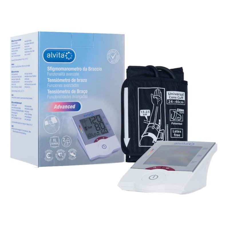 Alvita Sfigmomanometro da Braccio Automatico Advance Alvita Sfigmomanometro da Braccio Automatico Advance